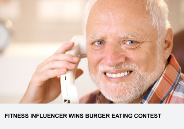 Fitness Influencer Wins Burger Eating Contest